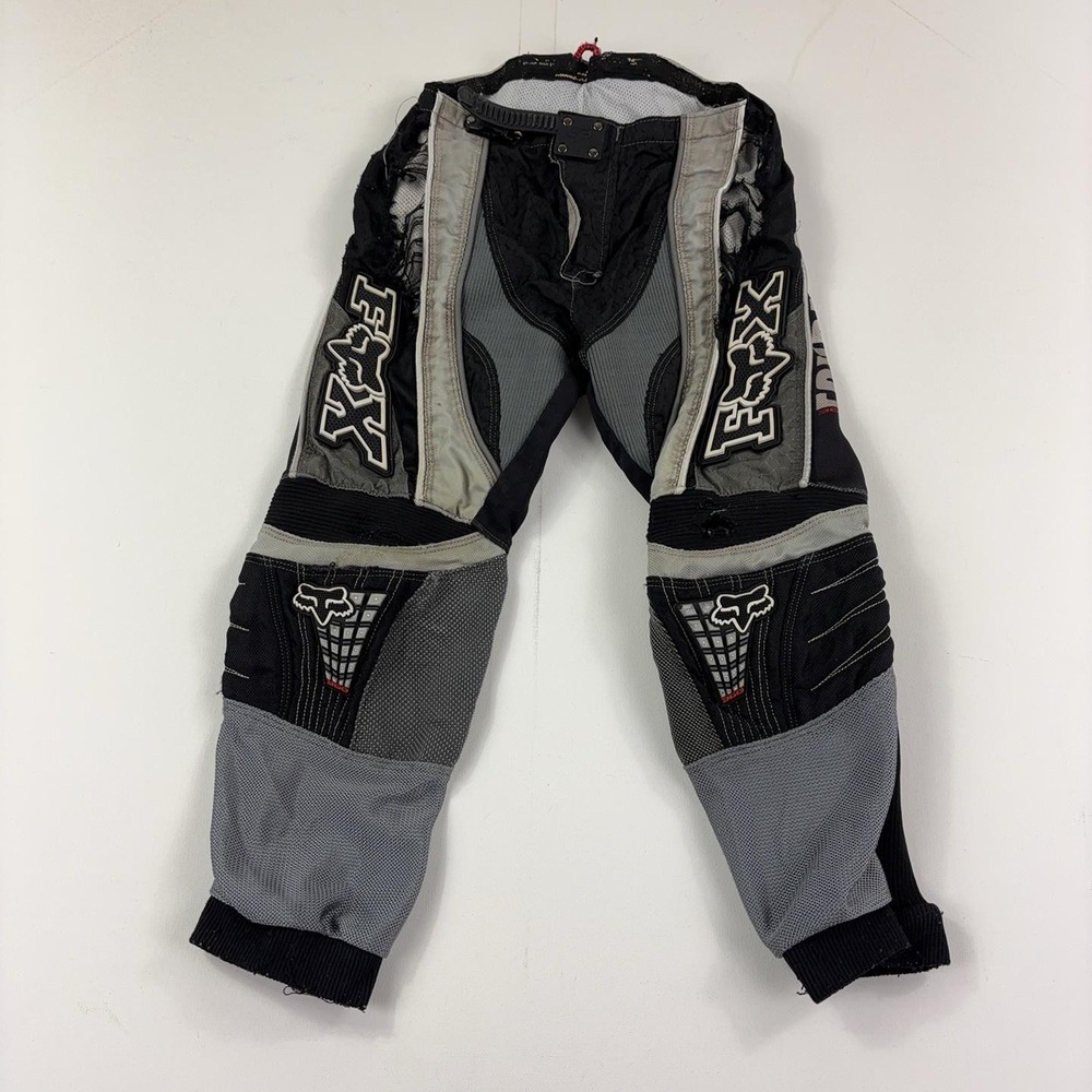 Fox Racing 360 Motocross Pants Womens W10 Black Gray Off Road MX Nylon Gear